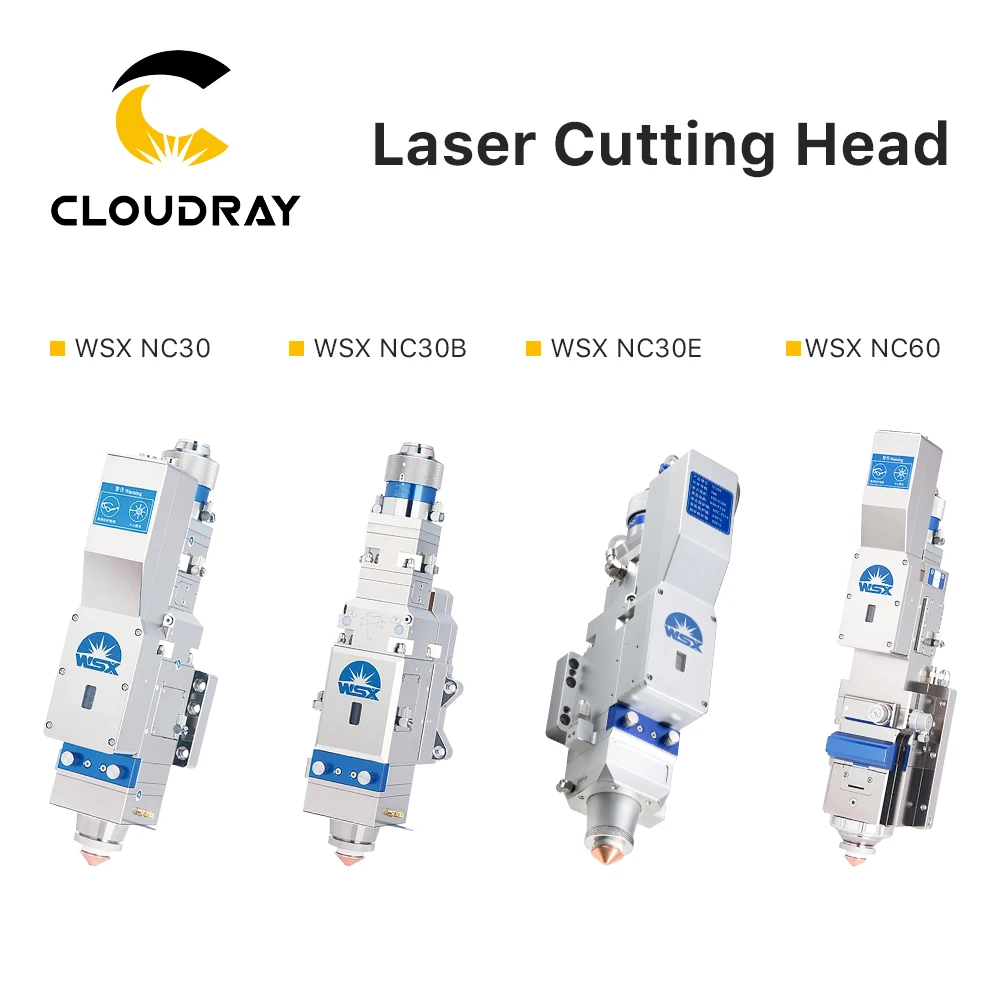 Cloudray WSX 0-6kw Fiber Laser Cutting Head KC13 KC15 NC30 NC60 NC63 Manual Cutting Head for Metal Cutting Machine