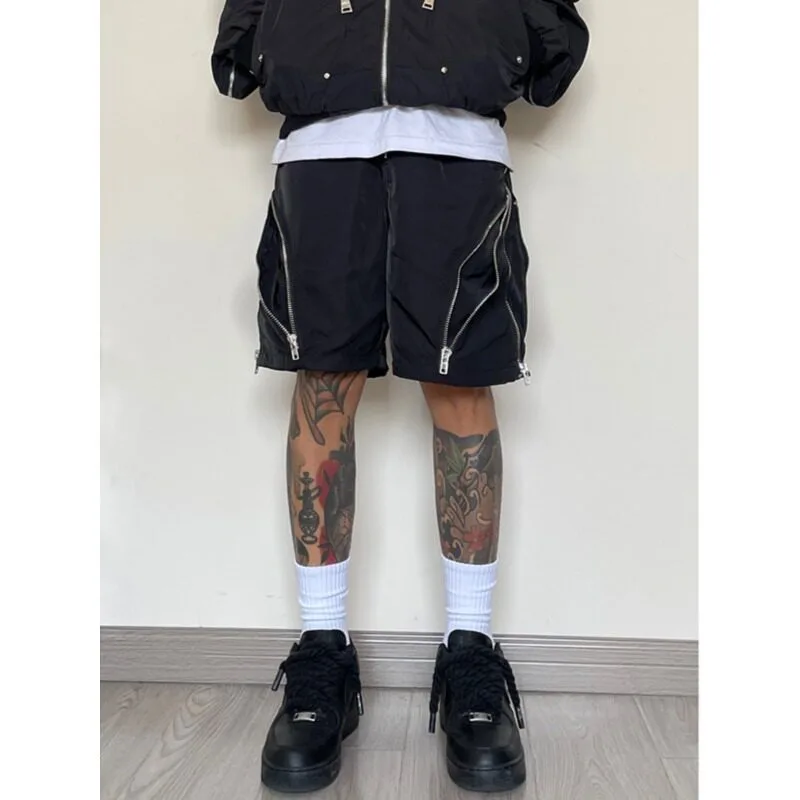 American High Street Casual Loose Thin Men's Shorts Summer Straight Leg Pants Comfortable Breathable Fashionable Youthwear