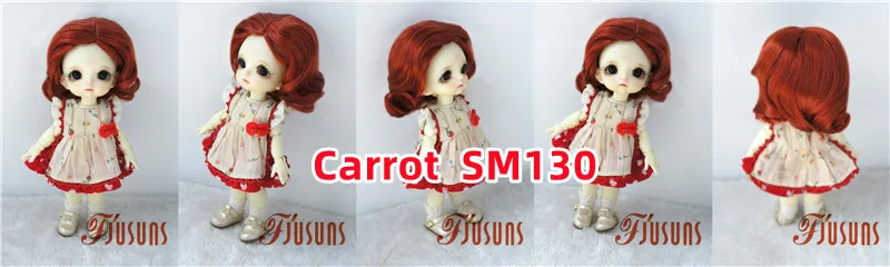 JD338 4-5' 5-6' 6-7' 7-8' 8-9' 9-10' Retro Monroe Wave Synthetic Mohair Doll Wigs 1/8 1/6 1/4 1/3 MSD SD DOD Blythes BJD Hair