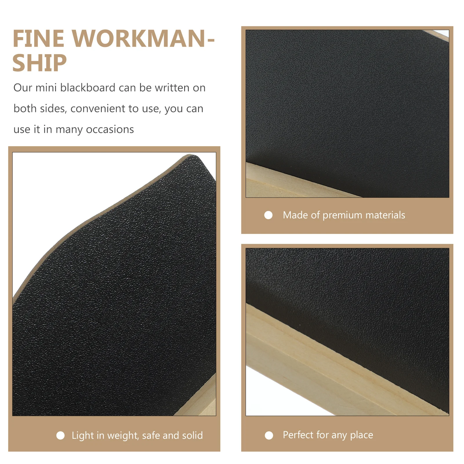 

5Pcs Double-Sided Mini Blackboard Wooden Stand Desktop Chalkboard Multi-Functional Table Number Plant Label Menu Sign for Party