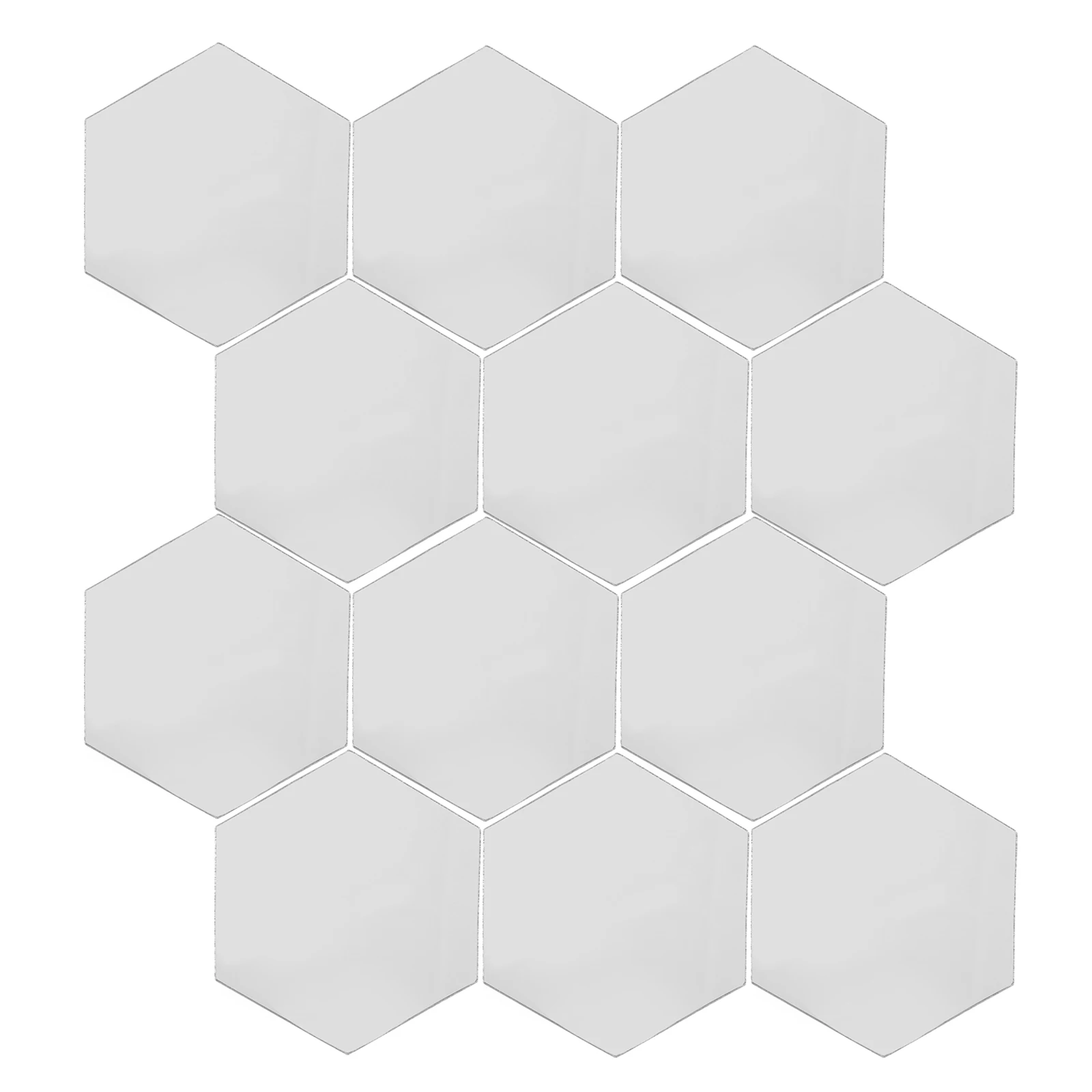 

12 Pcs Stickers Self Adhesive Wall Decor Sticker Hexagonal Room Wall Stickers Bedroom Living Room Wallpaper Black