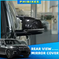 High Quality Horn Bright Black 1:1 Replacement Mirror Caps M Style Mirror Cover for BMW X5 F15 X6 F16 X3 F25 X4 F26 Accessories