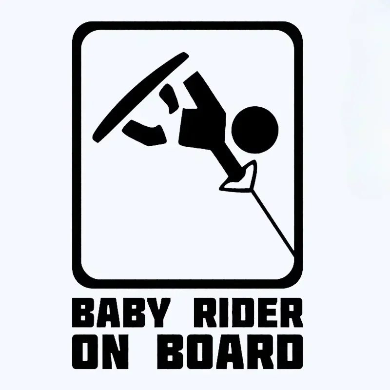 

Baby vinyl stickers, self-adhesive, various sizes, tailboard rider