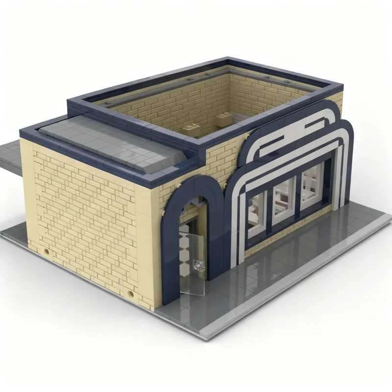 2007 pièces MOC Modèle de restaurant de rue modulaire Blocs de construction Jouet de construction DIY Idée cadeau de Noël Éducation créative Brique