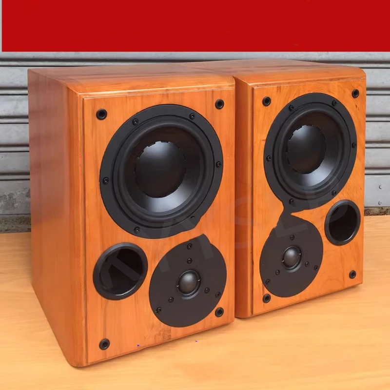 KYYSLB Home Fever Pure Wooden 6.5 inch Bookshelf Speaker High-quality Fever King Speakers Audio Monitor LoudSpeakers