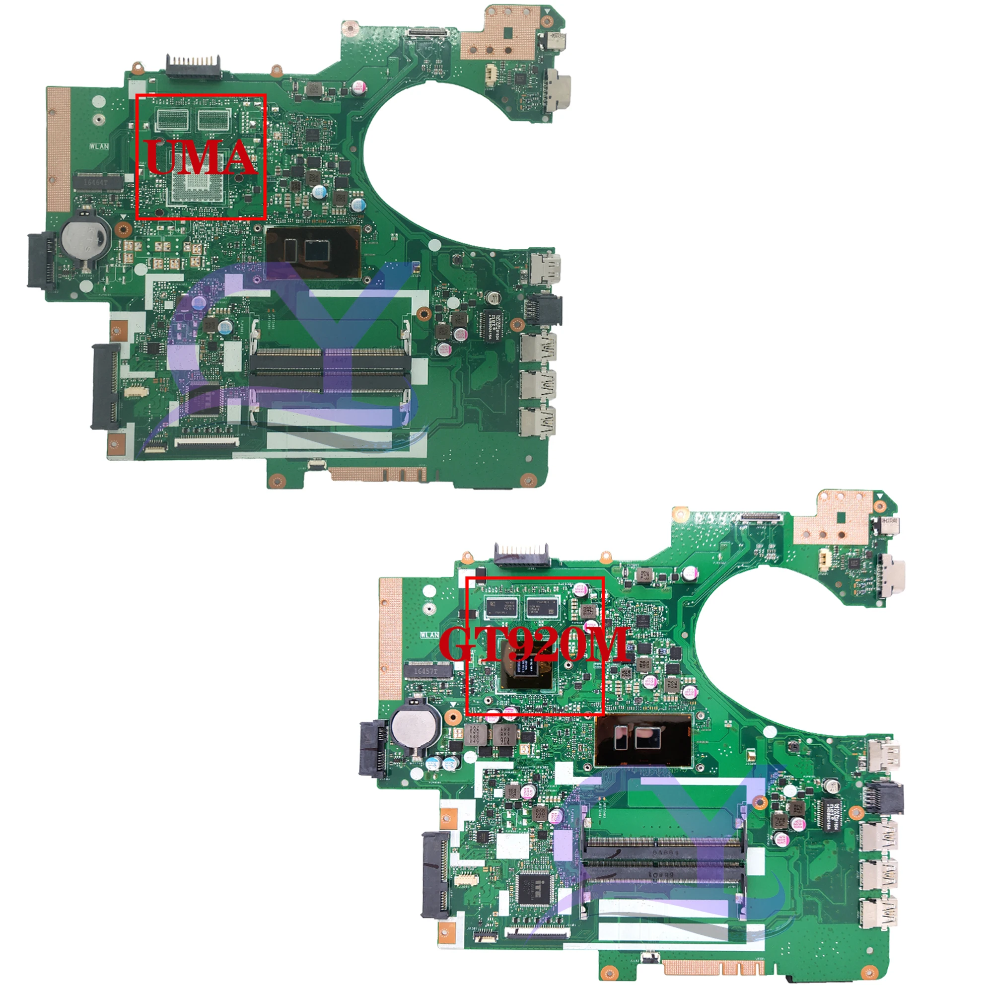 Imagem -02 - Placa-mãe para Laptop para Asus Mainboard para Asus P553u P553uj Pro554u P2540u P2540uq P2540uv P2540ub P2540ua i3 i5 i7 100 de Trabalho