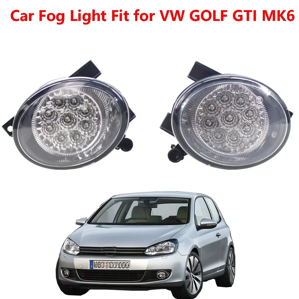 Pair Left&Right LED Fog Lamp Assembly For VW JETTA MK6 GOLF MK6 EOS Caddy Touran Tiguan Beetle R-line Seat Alhambra 5K0941699