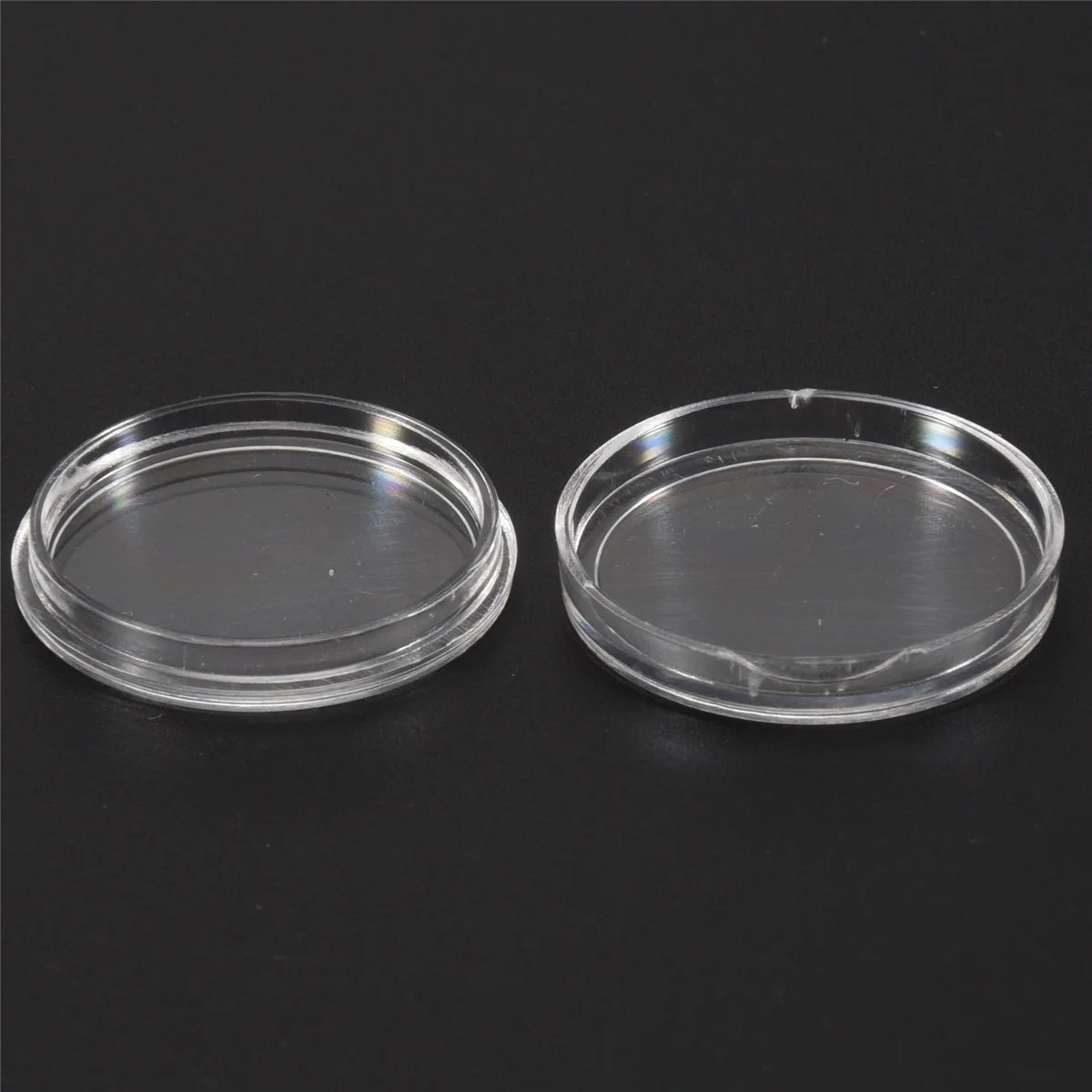 【24 часа-распродажа!】10 шт. Маленькая круглая прозрачная пластиковая коробка для капсул для монет 20 мм