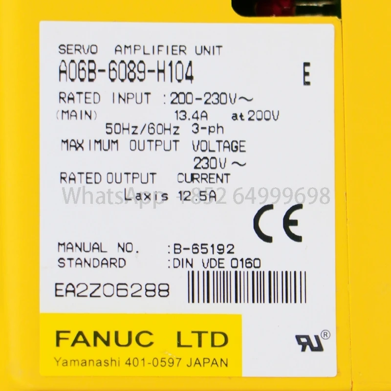 A06B-6089-H104 Servo Drive for CNC System Machine