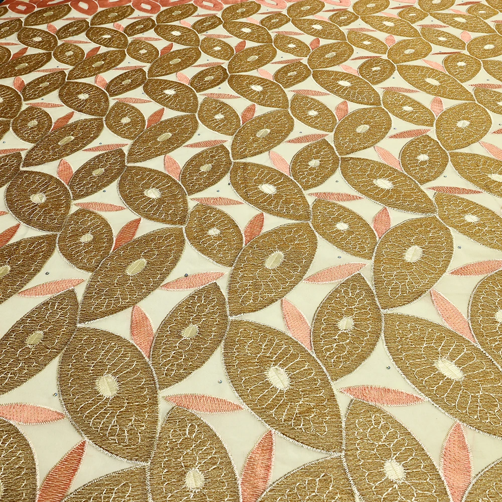 Nigerian Brocade Jacquard Fabrics Latest African Lace Fabric Evening Party Dresses High Quality Women Sewing Brocade Fabrics