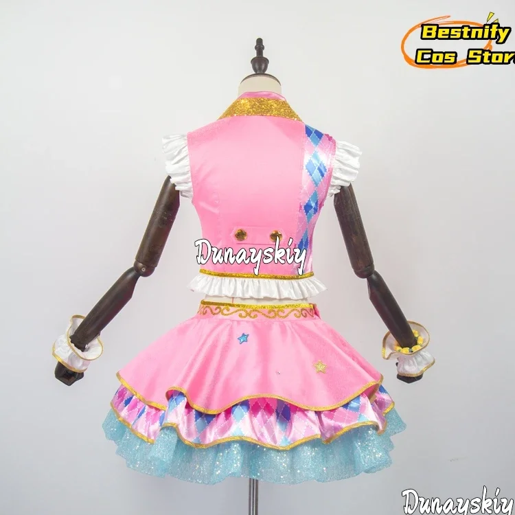 أزياء كوسبلاييدول نيجينو يوم التأثيرية فستان الأميرة لوليتا الوردي زي المسرح أنيمي نيجينو يومي شعر مستعار لعب الأدوار بدلات الأحذية