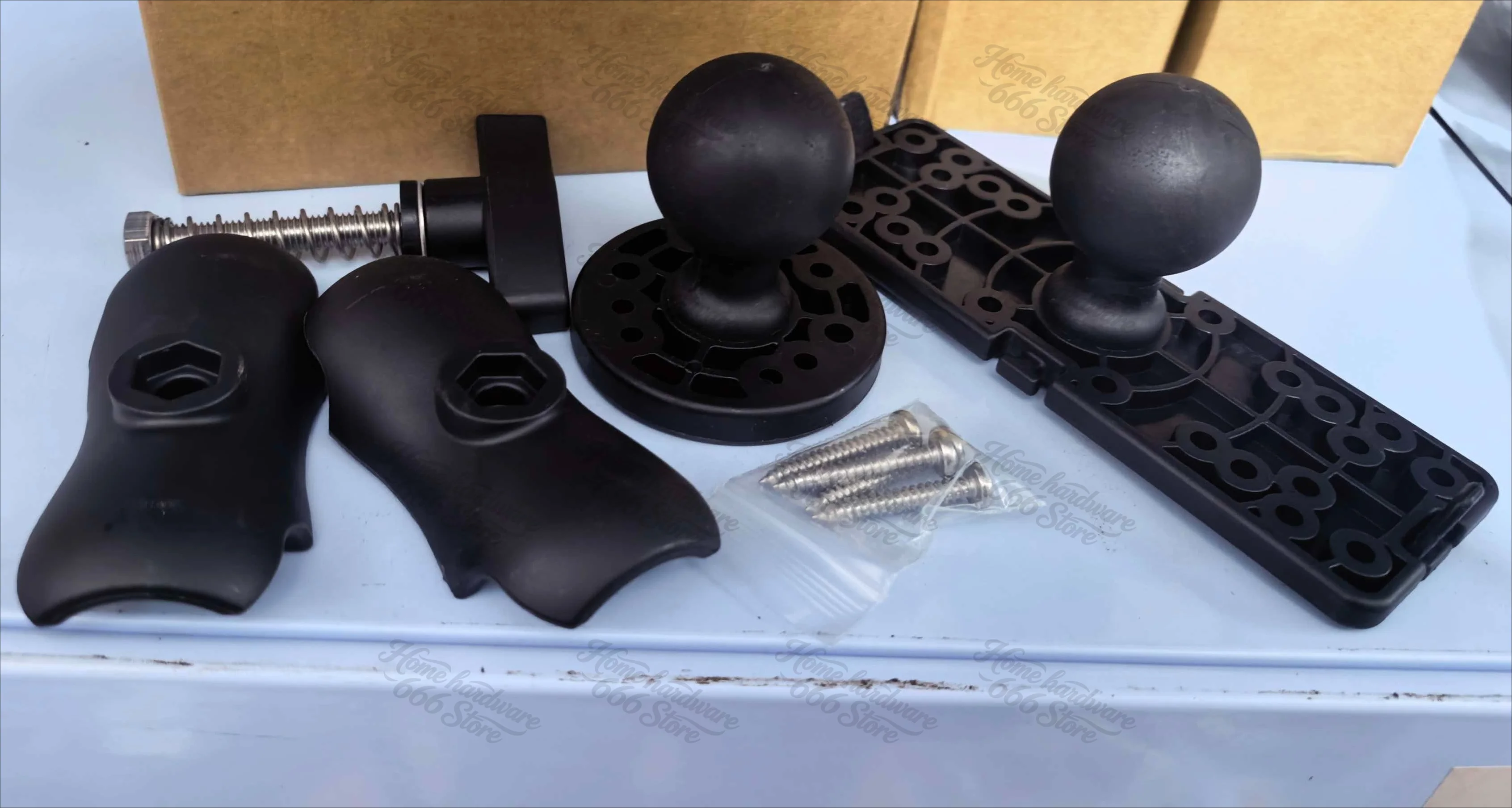 Swivel Ball Mount Base, Fish Finder, Universal Mounting Plate, Kayak Accessories, Inner Hexagon Base, Marine Boat, MAP Supporter
