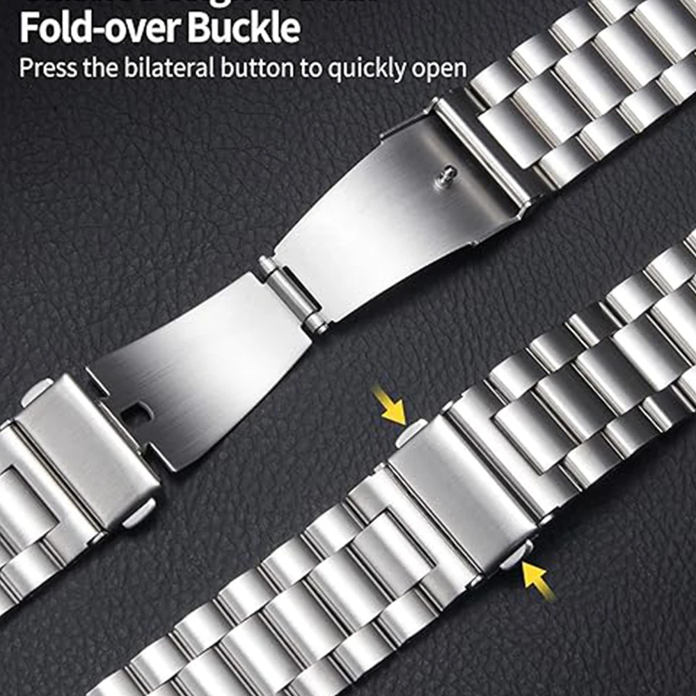 Compatible Fitbit Versa /Versa2/Versa Lite metal strap Stainless Steel band Strap Wristband Bracelet Fitbit  Smartwatch strap