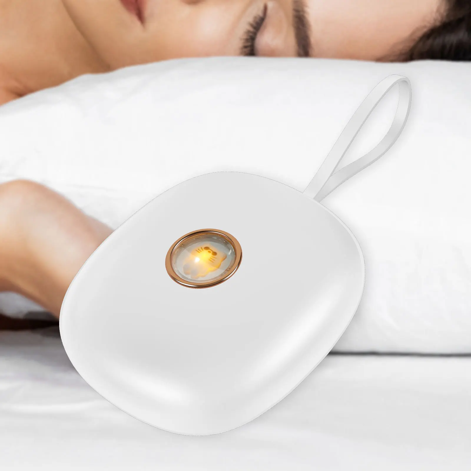 Vibration Alarm Clock Under Pillow Battery Operated Vibrating Bed Shaker with 2 Alarms Quiet Bed Shaker Alarm Clock with LED