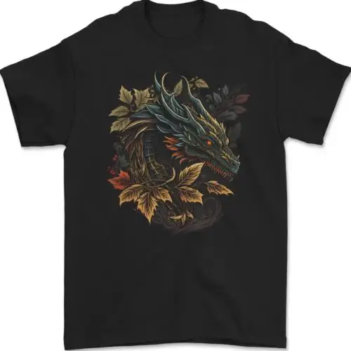 

A Dragon in Nature Fantasy Mens T-Shirt 100% Cotton