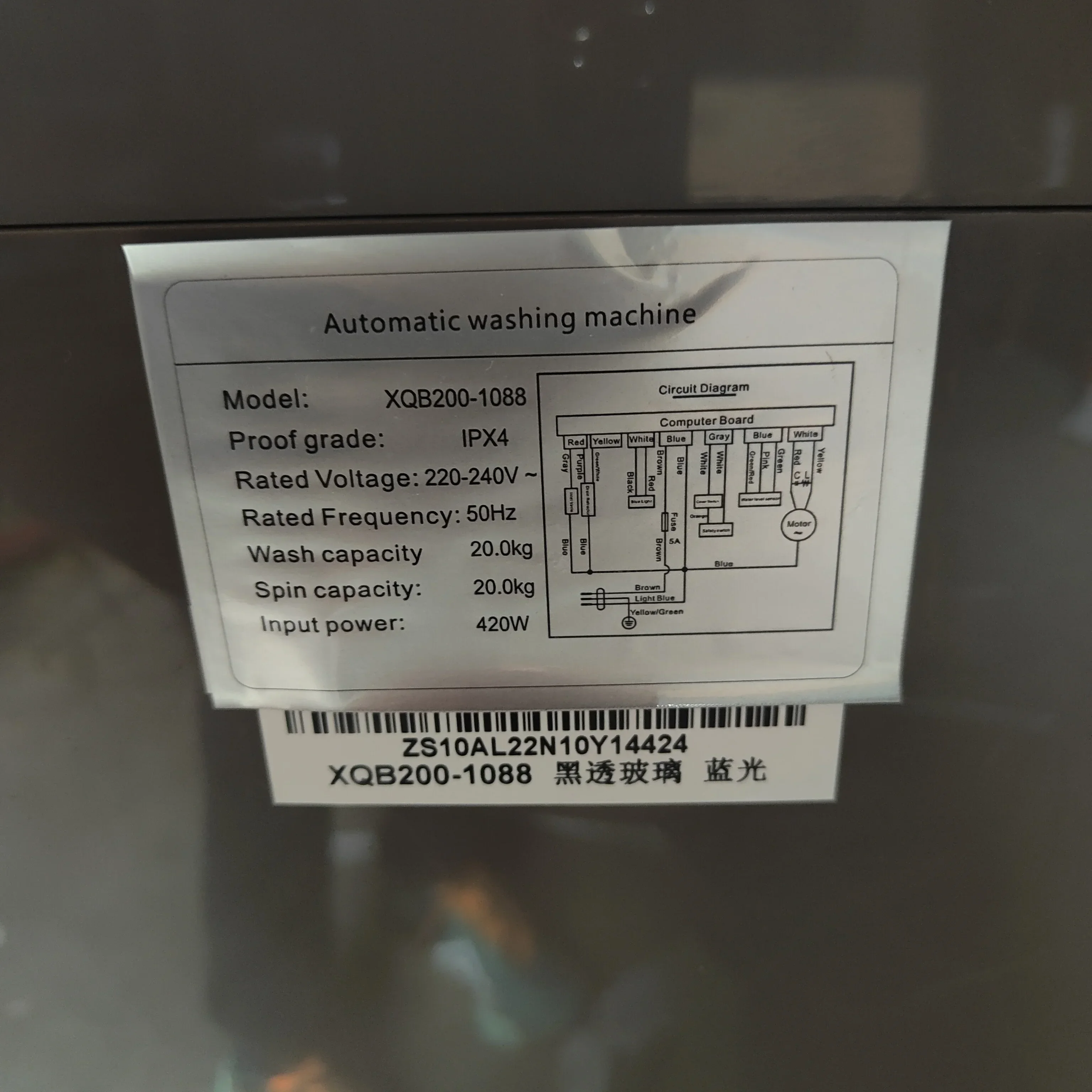 Lavatrice automatica inglese completa da 20 kg con caricamento dall'alto Nuova macchina per eliminare ruote a onde elettriche per uso domestico e alberghiero