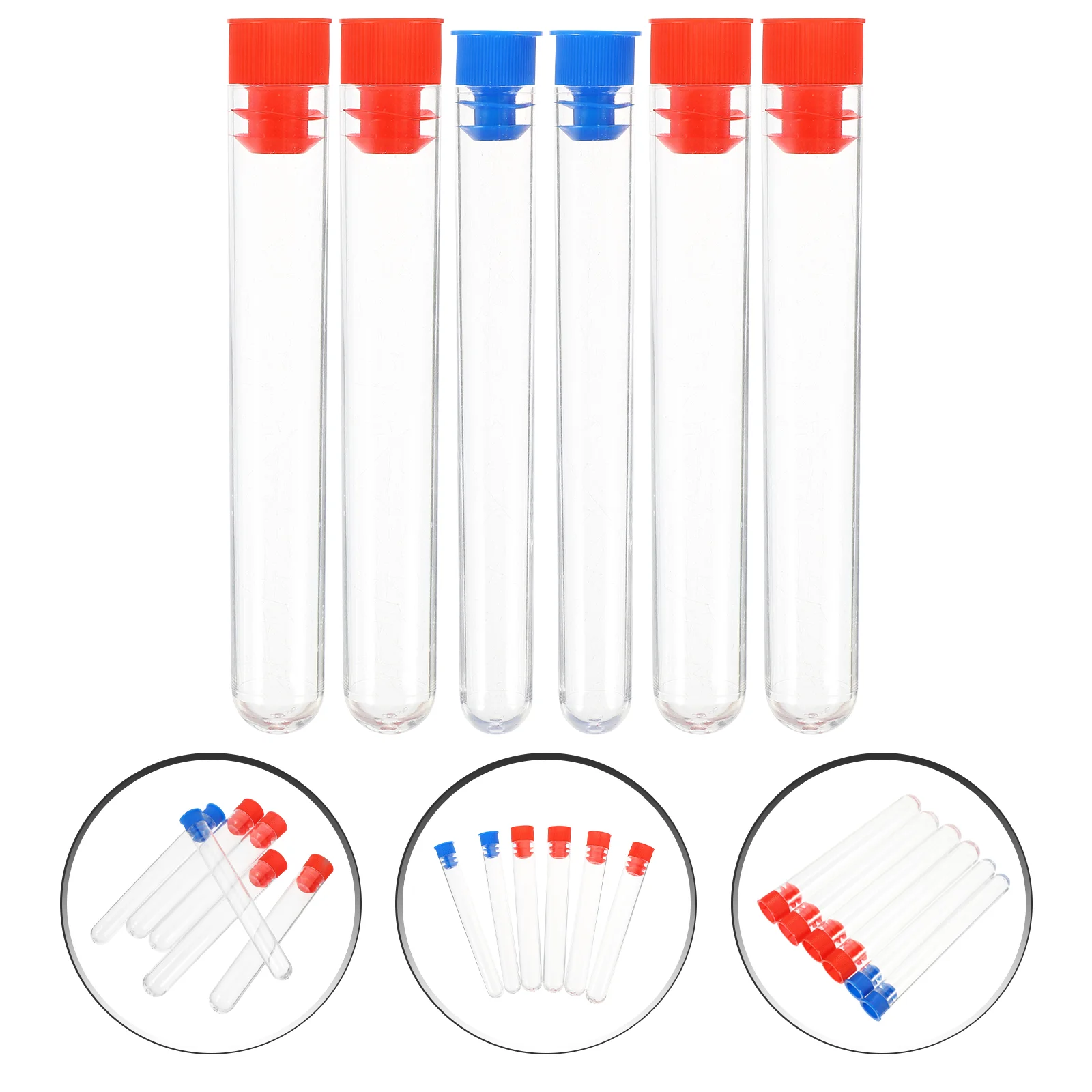 12 Pcs Test Tube Lightweight Tubes Plastic Container Chocolate Shot for Clear Small Vials Abs Plants
