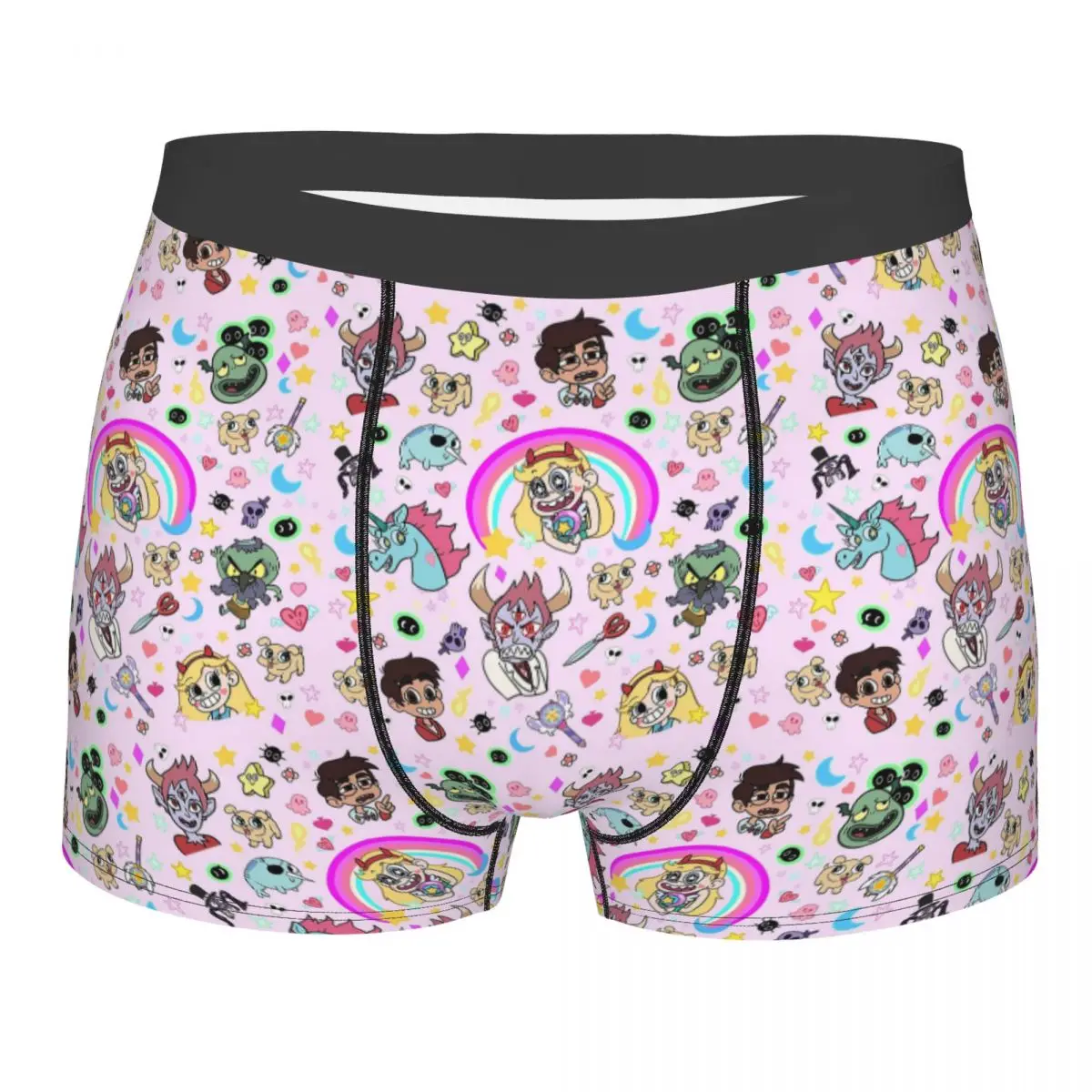 Boxer Underpants Shorts Star VS The Forces Of Evil Panties Male Ventilate Underwear for Homme Man Boyfriend Gift