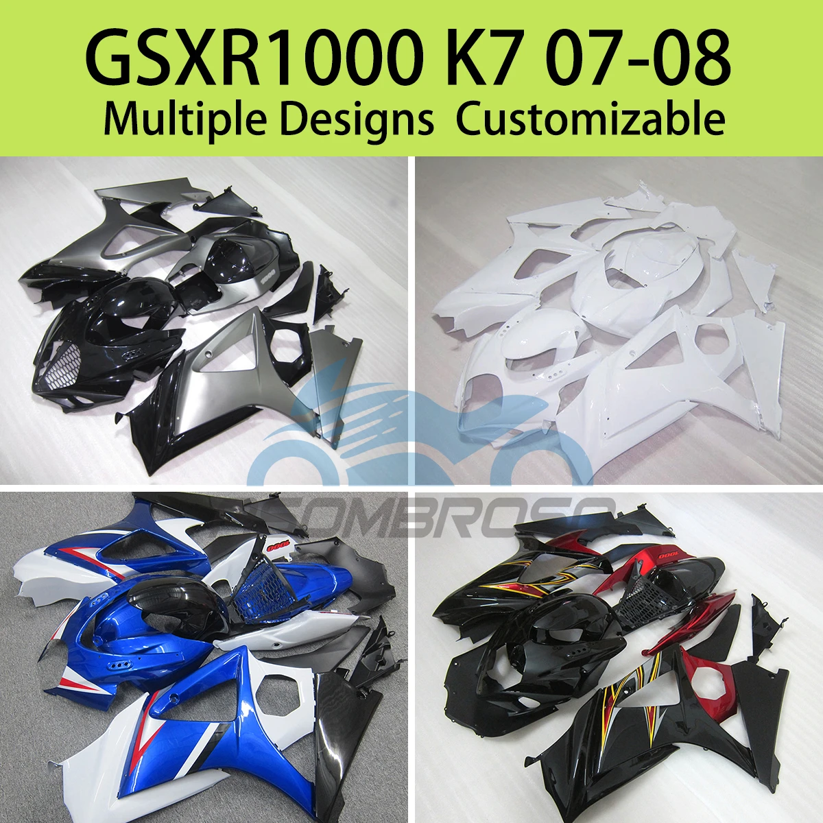 Rebuild Motorcycle Fairings GSXR1000 2007 2008 Motorcycle Fairing Kit Injection Cowling for SUZUKI GSXR 1000 07 08