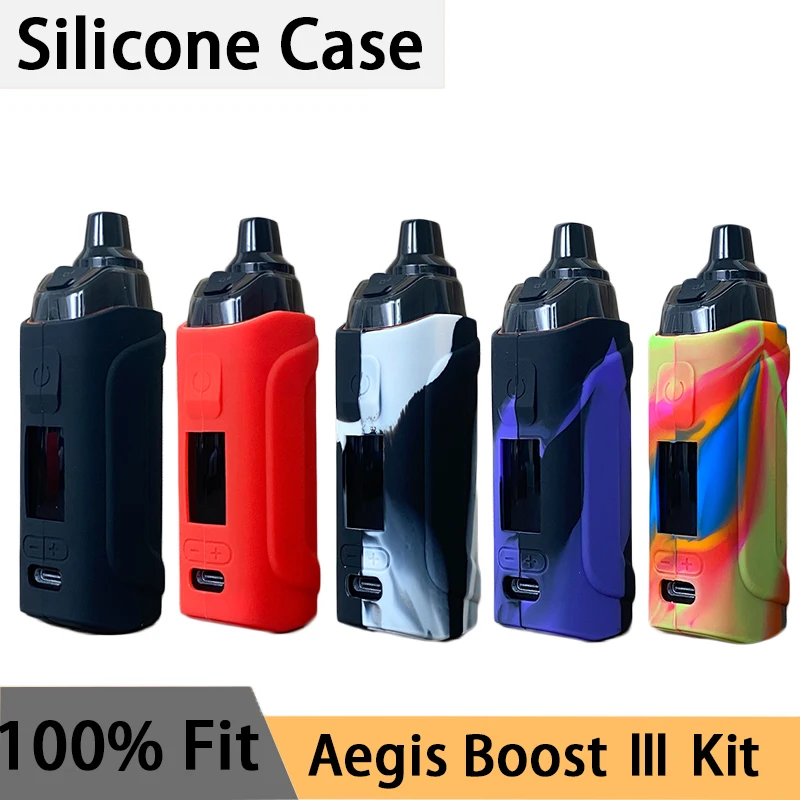 1pc Silicone Case For Original GeekVape Aegis Boost 3 Kit 60W Aegis Boost III MOD 3000mAh Vape Protective Texture Skin Cover