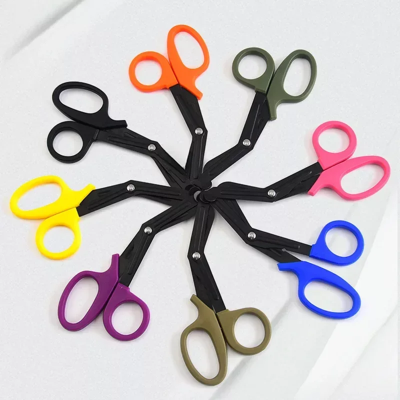 Nurse Trauma Scissors Nursing Survive Paramedic Medical Rescue Scissors Gauze Bandage Emergency First Aid Shear for Outdoor Camp