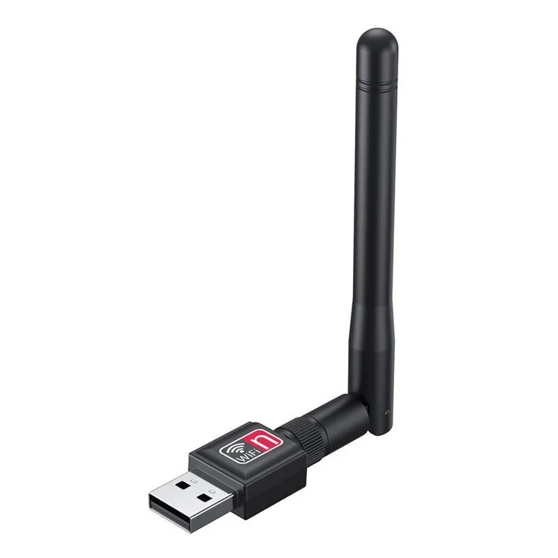 150Mbps Mini USB WiFi Adapter 2.4GHz Wireless Network Card Wi-Fi Receiver Dongle with Antenna 802.11 b/g/n for PC Laptop