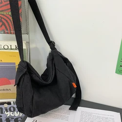 Borsa a tracolla in tela Vintage per borse a tracolla da scuola da donna borsa Casual da donna di grande capacità