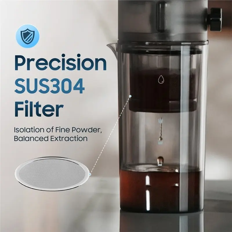 ABUG-Cold Brew Drip For Coffee Making Maker, Cold Brew For Coffee Maker, Iced Brew Pot, Pour-Over Pot For Coffee Preparation