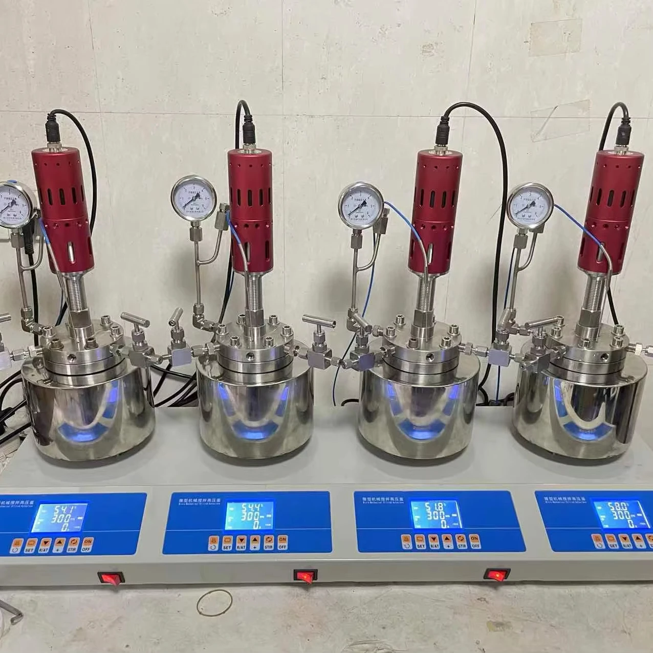 High Pressure Parallel Reactor With Magnetic Mechanical Stirrer Jacketed Reactor Vessel Nuclear Reactor Hydrogenation Reaction