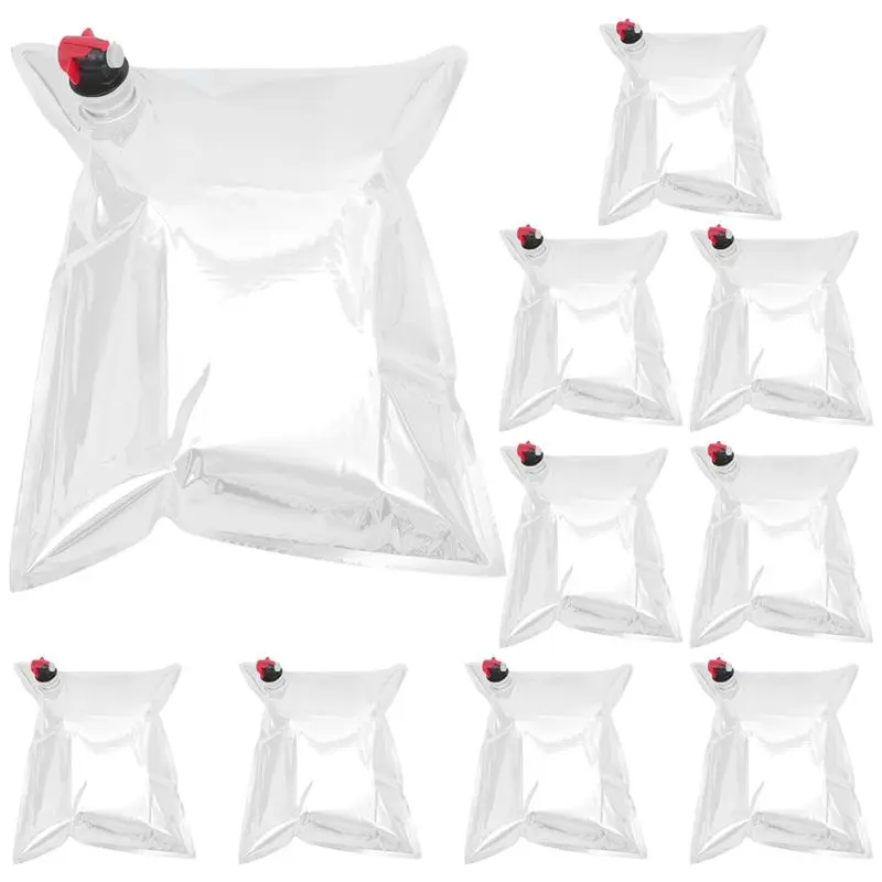 A01F-10Pcs Wine Purse Refill Bags Refill Bladders 5L Wine Purse Replacement Bags Refill Dispenser Bag Wine Replacement