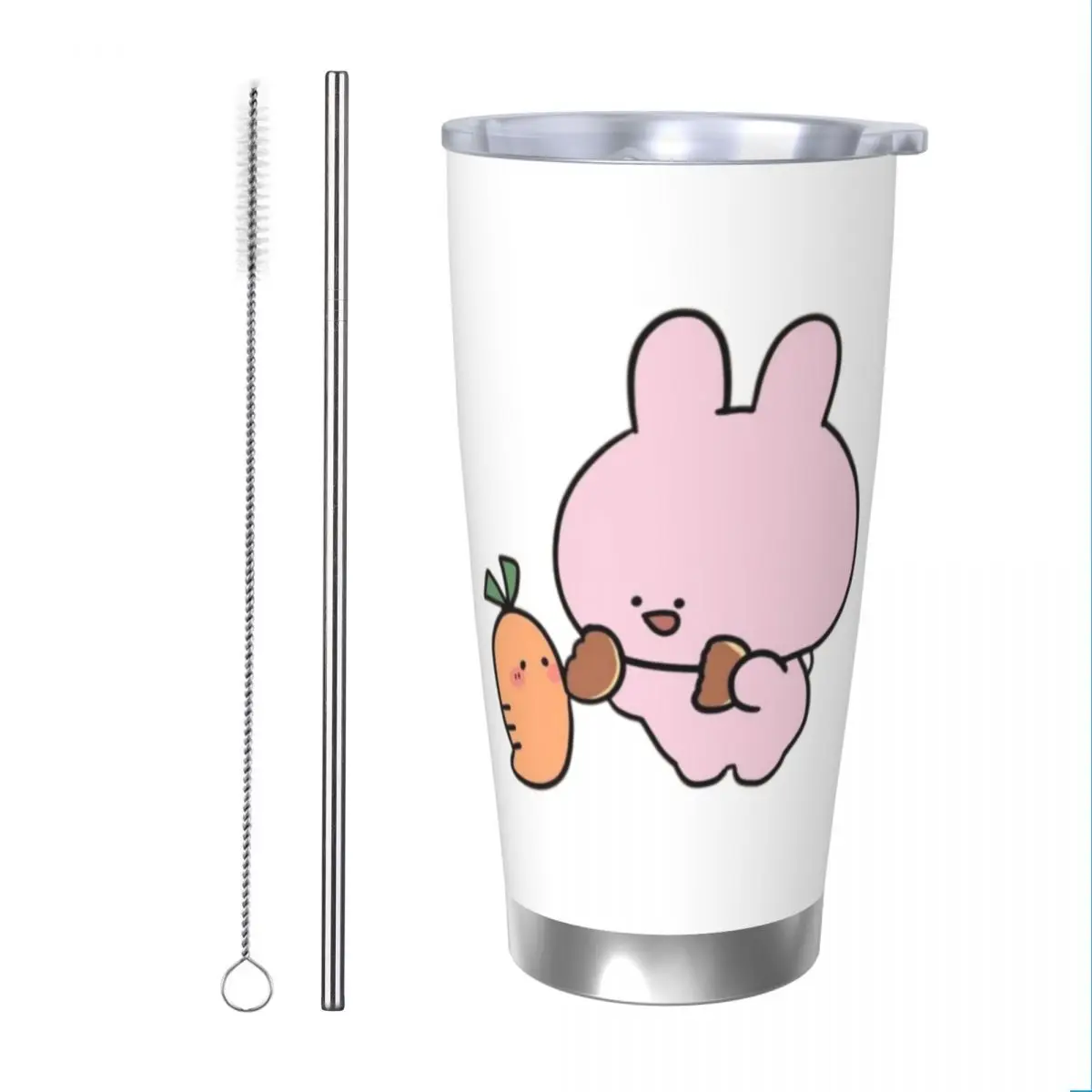 Asamimichaan Cute Asamimi 20oz Cup Large Capacity Car Mug Leak-proof Juice Coffee Cup Food Grade