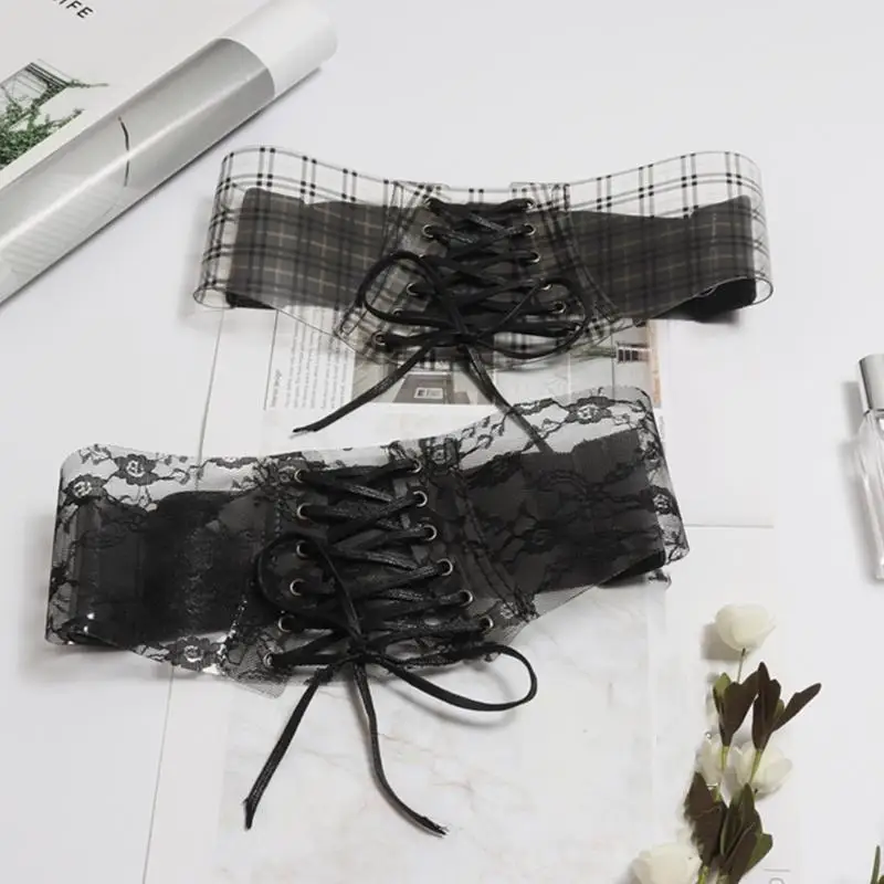 652F مشد الجسم المشكل متعدد الاستخدامات حزام من الجلد الشفاف للكرنفال #3