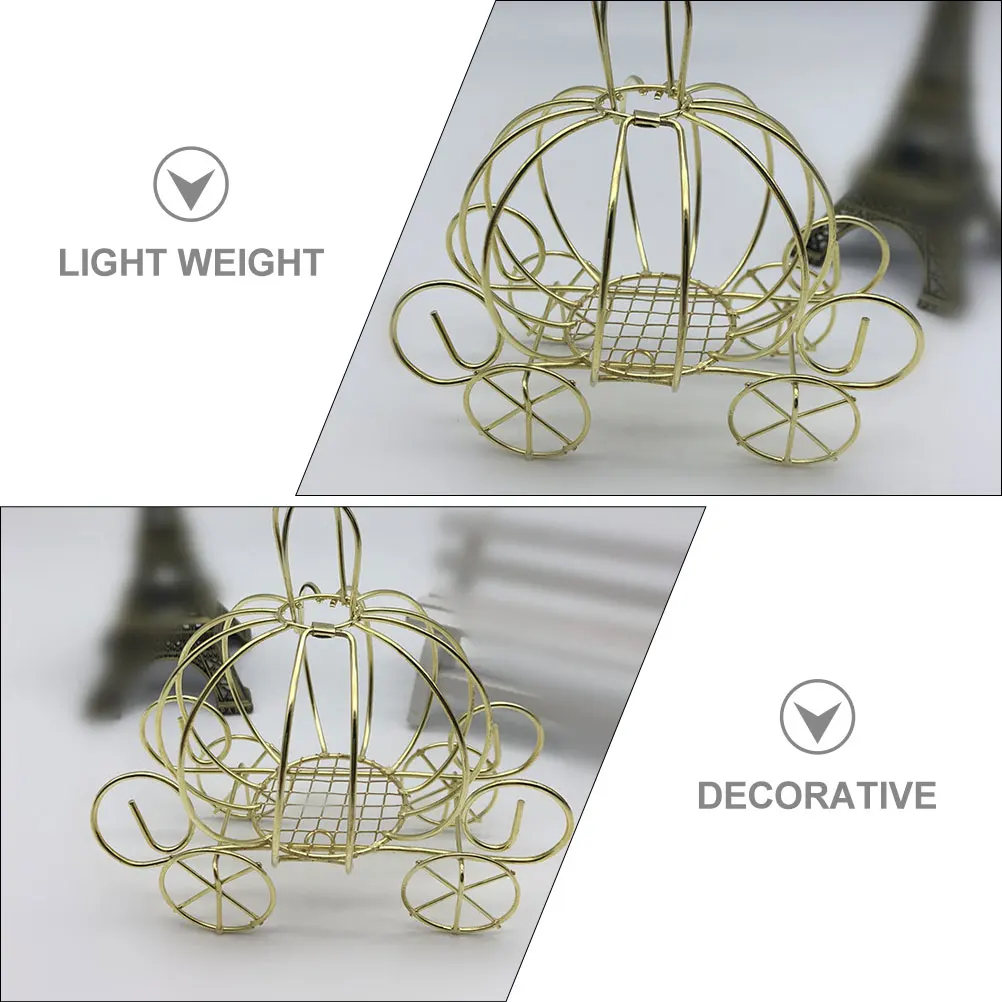 

3 Pcs Iron C Golden Metal Storage Sweets Snacks Gifts Halloween Wedding Party Containers Packaging