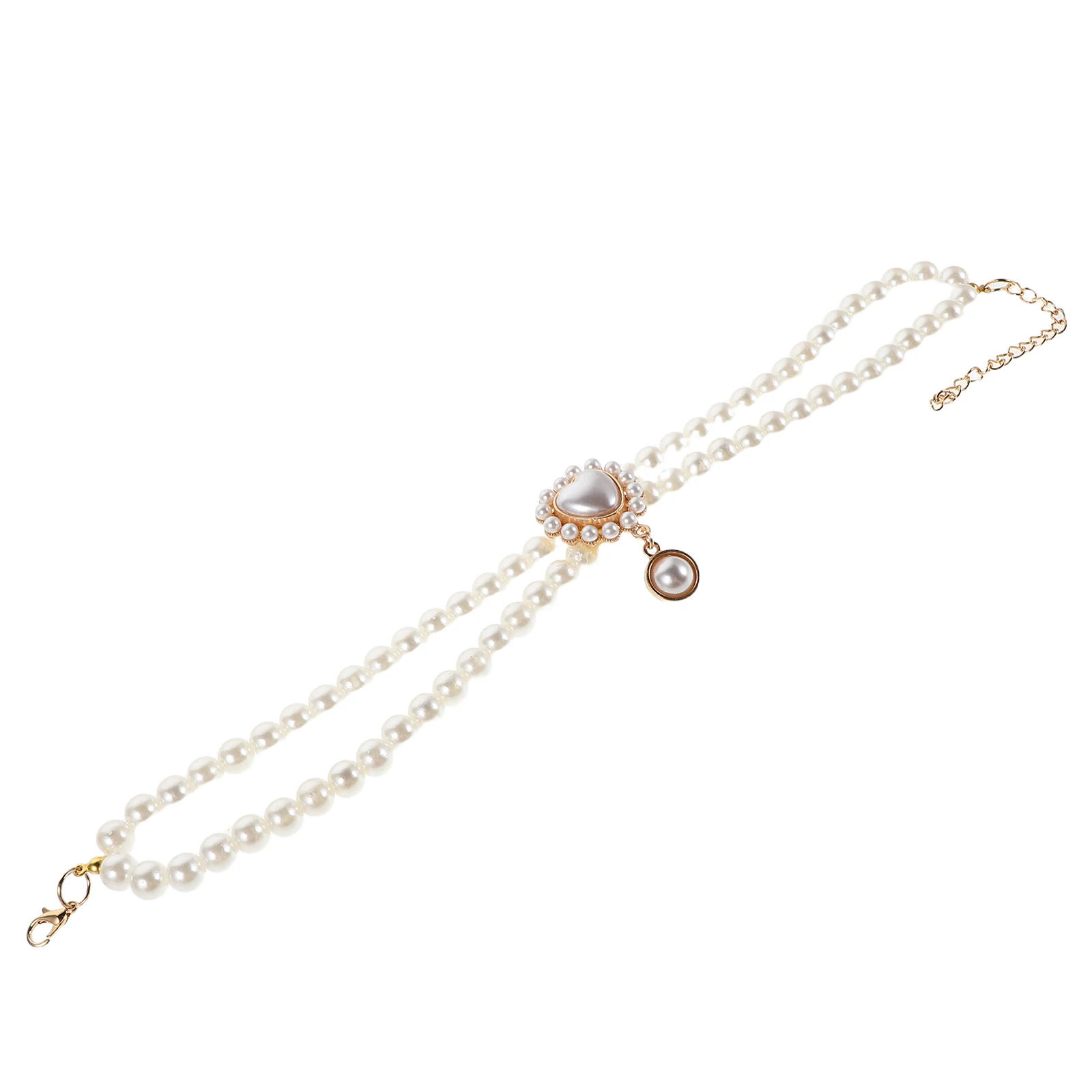 

1Pcs Pet Necklace Double Layer Design Adjustable Clasp Comfortable Fit Dog Necklace Bridal Pet Jewelry Cat Collar