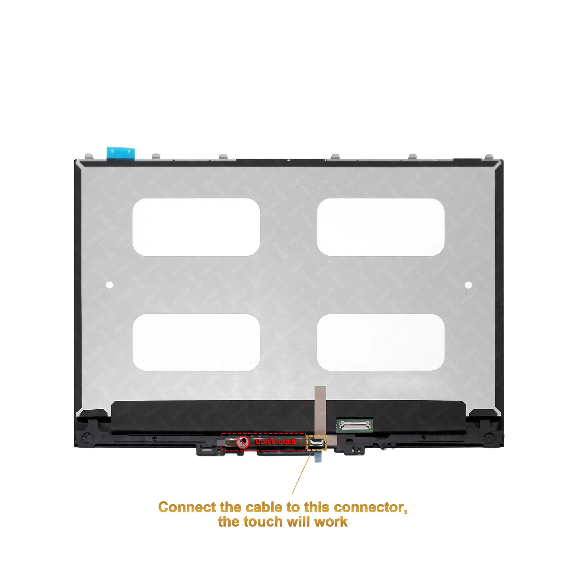 Imagem -03 - Fhd Uhd Tela Lcd Digitador de Toque Montagem do Painel de Vidro com Moldura Moldura para Lenovo Yoga 72013ikb 720-13 Fhd