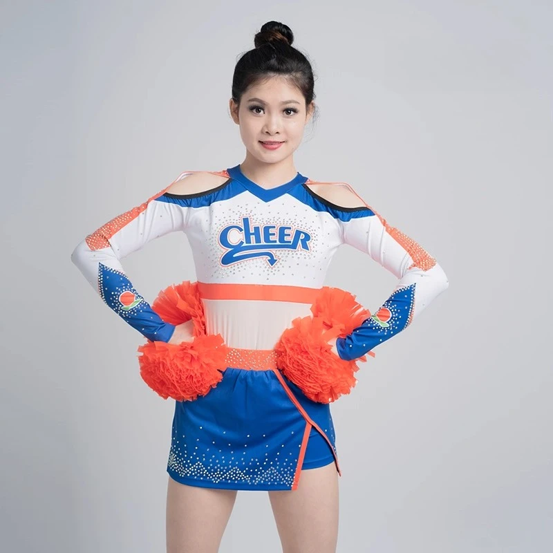 

Cheerleading Performance Costume Art Dance Color Matching Performance Set 5PCS