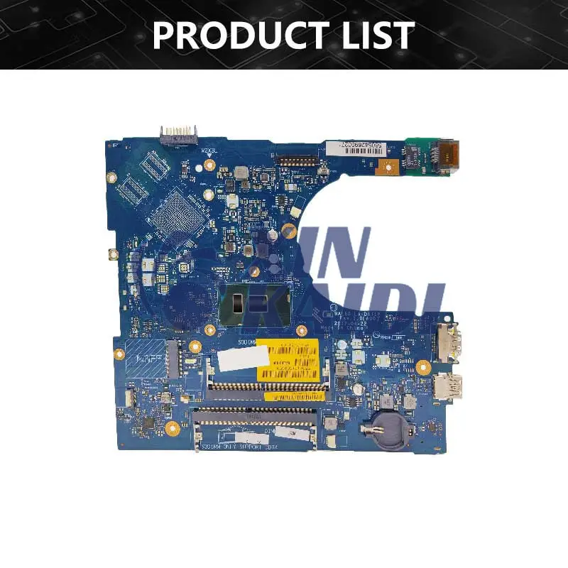 Motherboard Laptop untuk DELL Inspiron 5566 5468 BAL60 CN-0J922J CN-02PX9P Notebook LA-D871P Mainboard i3 i5 i7 CPU ke-6 ke-7