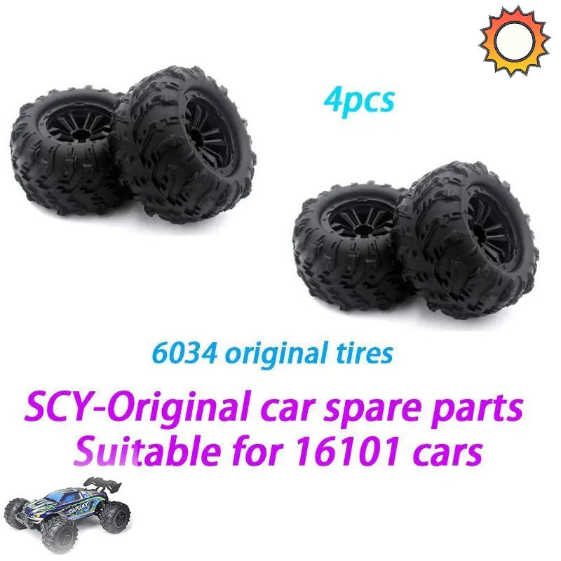 

SCY 16101 1/16 RC Car Original Spare Parts 6034 tire 4pcs Suitable for SCY 16101 16102 16103 Car