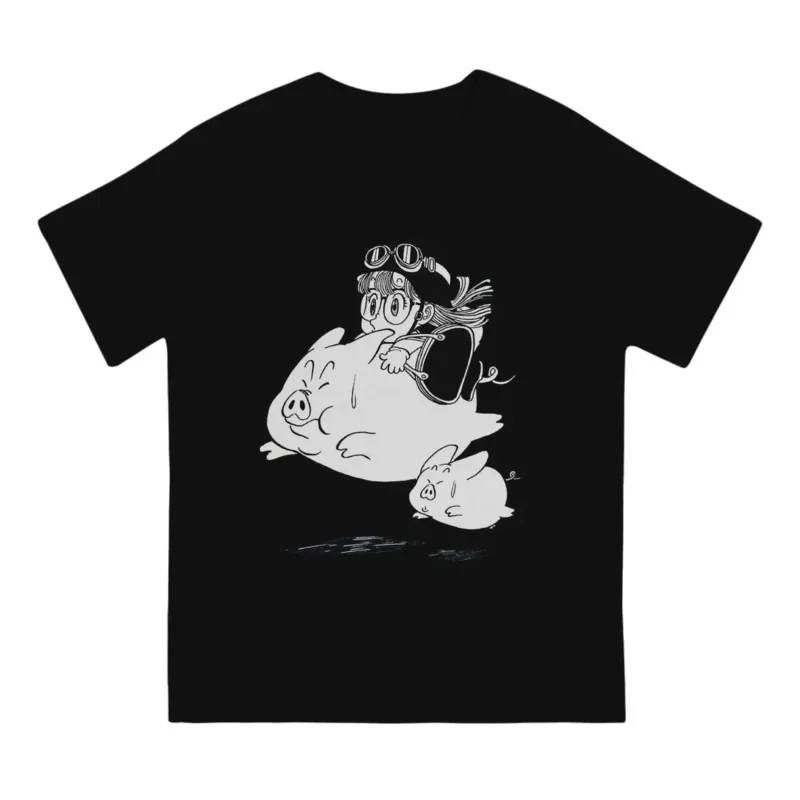 Dr Slump Funny Comic Newest TShirt for Men Arale Pigs Round Neck Pure Cotton T Shirt Hip Hop Gift Clothes OutdoorWear