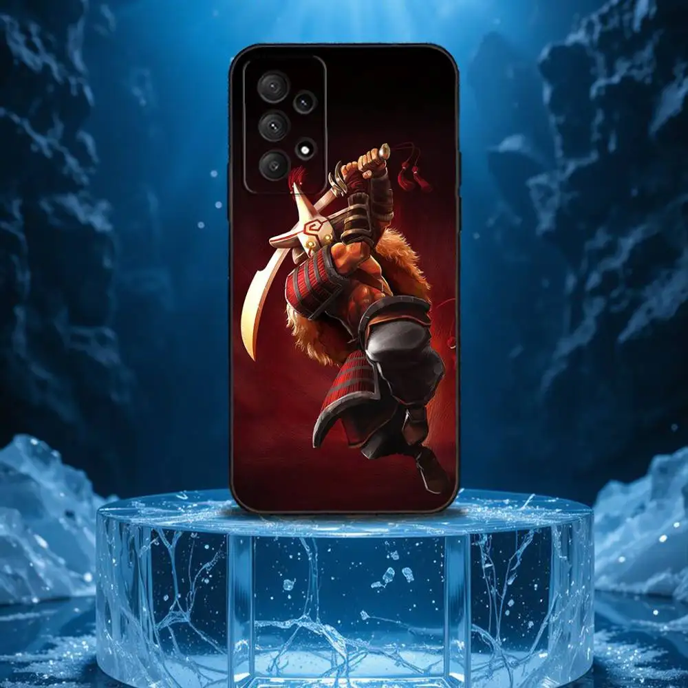 حافظة هاتف D-Dota 2 الرائعة لهاتف سامسونج جالاكسي A13، A21s، A22، A31، A32، A52، A53، A71، A80، غلاف أسود ناعم