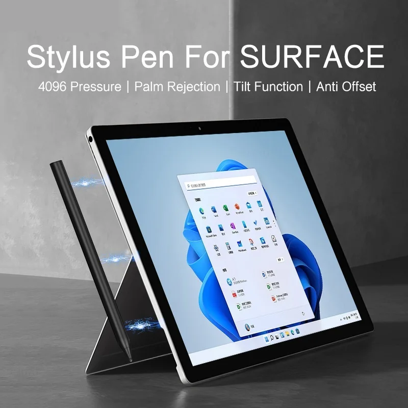 

Go Stylus Pen For Microsoft Surface Pro 8 X 13" Pro 7 6 5 4 Go 3/2/1 Pro8 Tablet Pen Rechargeable Screen Touch Drawing Pen