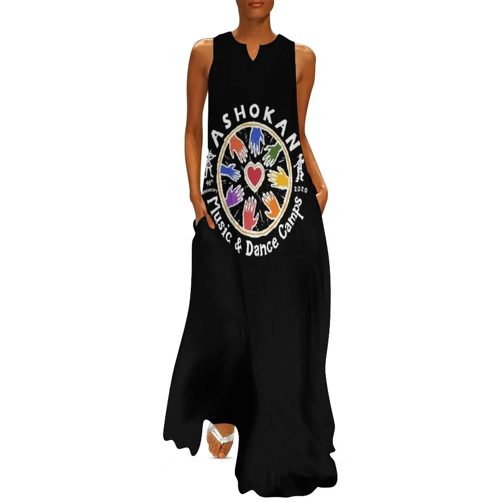 

2020 Music & Dance (white text for dark background) by Tanya Zabinski Long Dress summer dresses for women 2025 Summer skirt