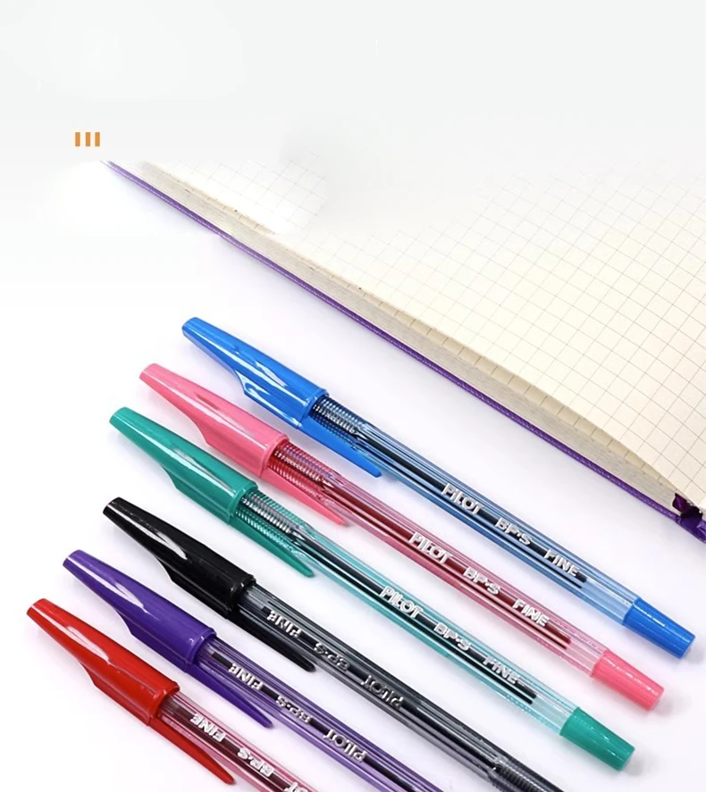 6/12 Stück Japan PILOT Kugelschreiber BP-SF Farbe 0,7 mm Rundkopf Ölstift Klassisch zum Schreiben von Unterschriften Schulbüro-Briefpapier – Detail 7