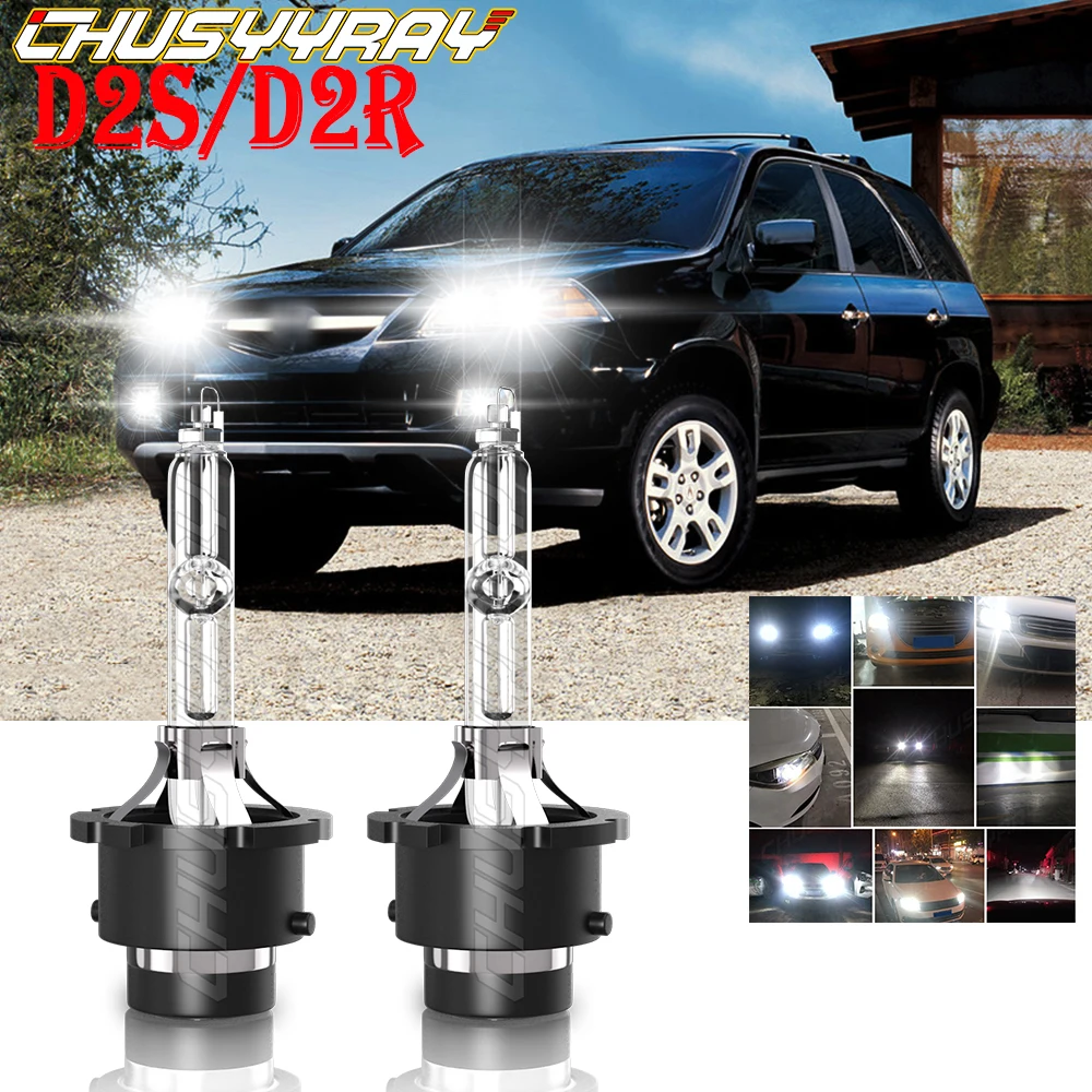 

CHUSYYRAY Compatible For Acura MDX 2007-2011 2012 2013 2X D2S/D2R Front HID Xenon White Headlight Bulb Low Beam Car accsesories