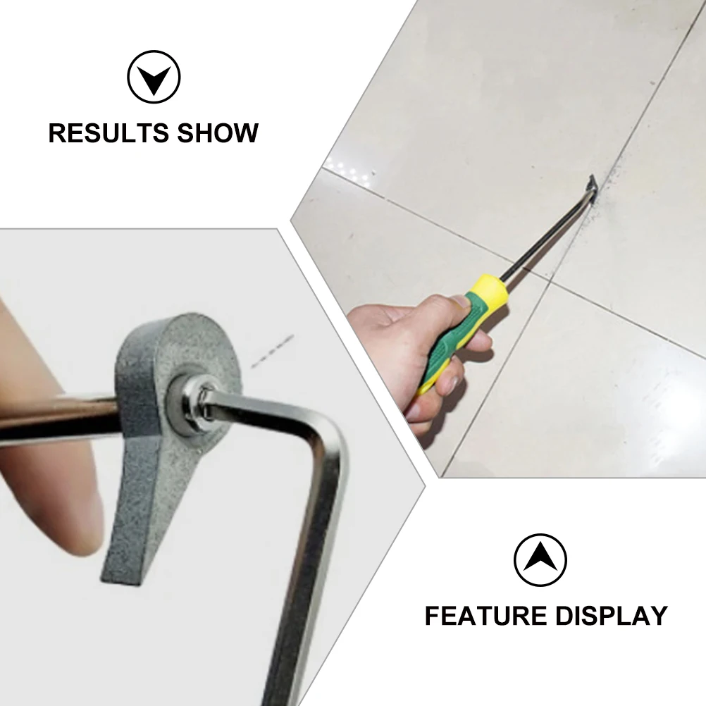 

2Pcs Tile Slotter Gap Tool Tungsten Steel Cleaner Home Use Durable Ergonomic Compact Lightweight Storage Practical LongTime Tile
