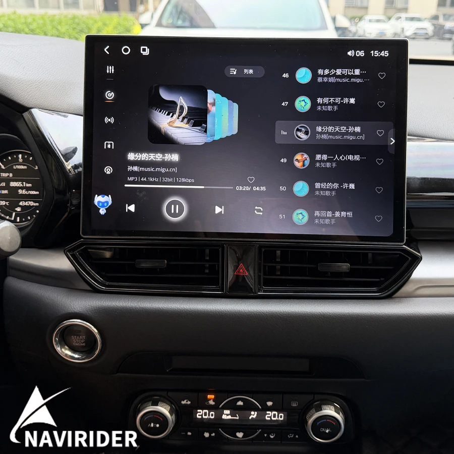 13INCH Android 15 QLED Video Multimídia Player Carplay Car Radio For Mazda CX5 2017-2022 RDS BT Dual System Navigation Stereo