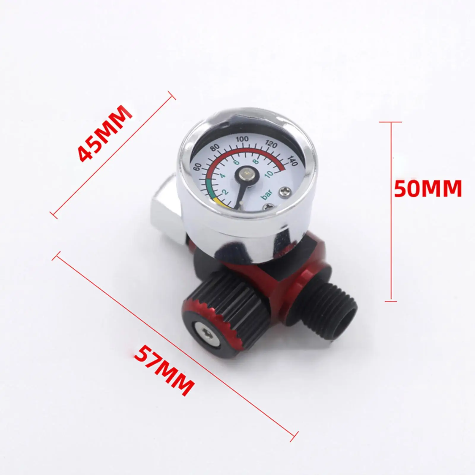 Paint Spray Air Pressure Regulator G1/4 Thread with Pressure Gauge