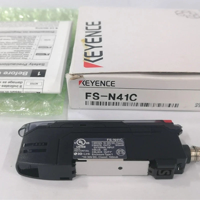 Brand-new, genuine, in-stock KEYENCE base sensor for fiber optic amplifier switch, model FS-N41C