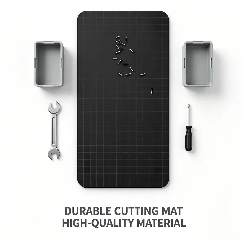 Grid Magnetic Silicone Work Mat Heat Resistant Magnet Screw Organizer Pad for Mobile Laptop Watch Electronic Disassembly Repair