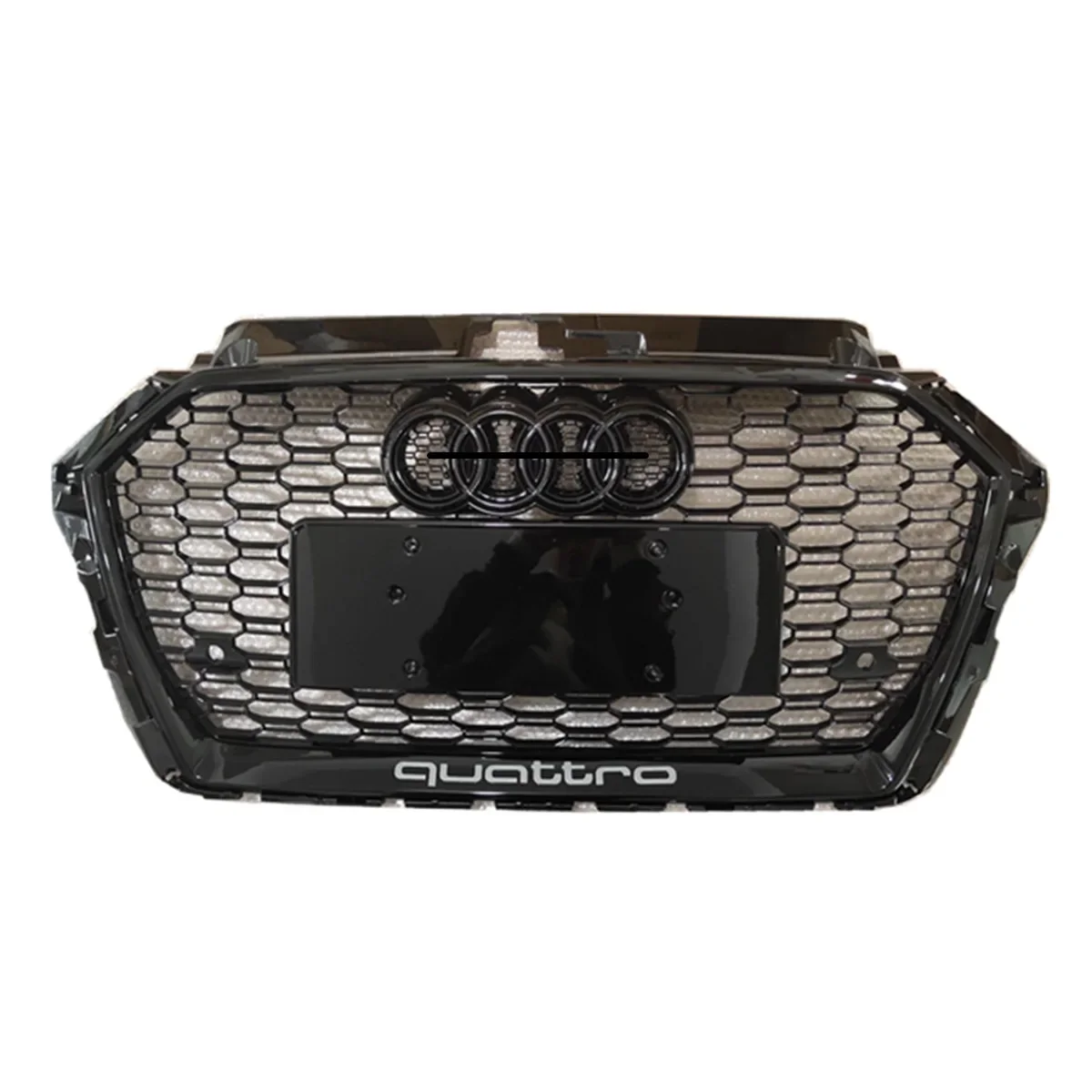 

08-23 Audi A3 modified RS3 middle net S3 front bar large surrounding air intake grille net rear lip exhaust